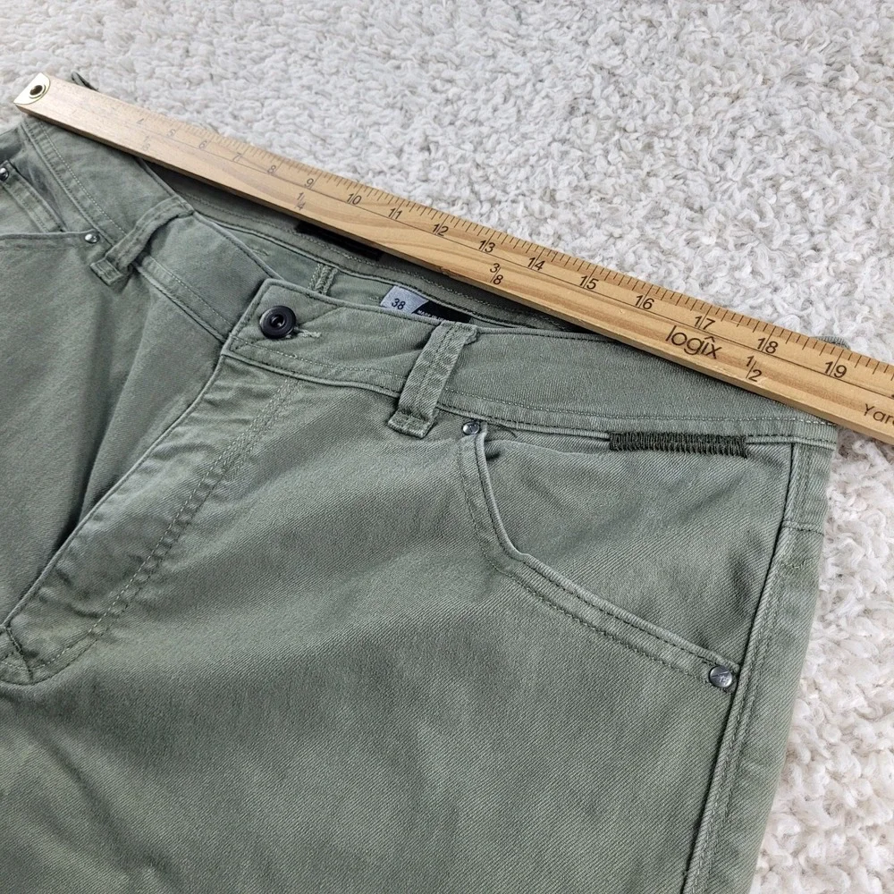 Marmot Pants Mens 38x32 Green Cotton Polyester Stretch Chino Straight Leg Casual